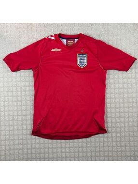 Umbro England Away Soccer Jersey Red Youth Large